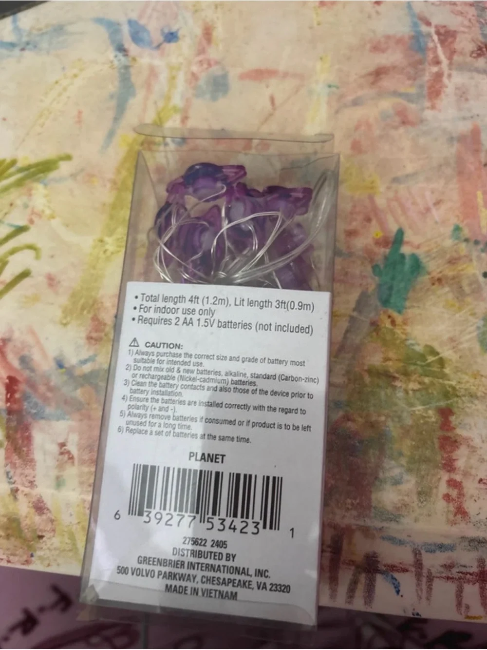 Purple Planet String Lights